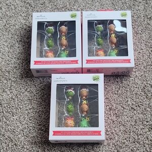 NWT 3 Grinch Mini Ornaments